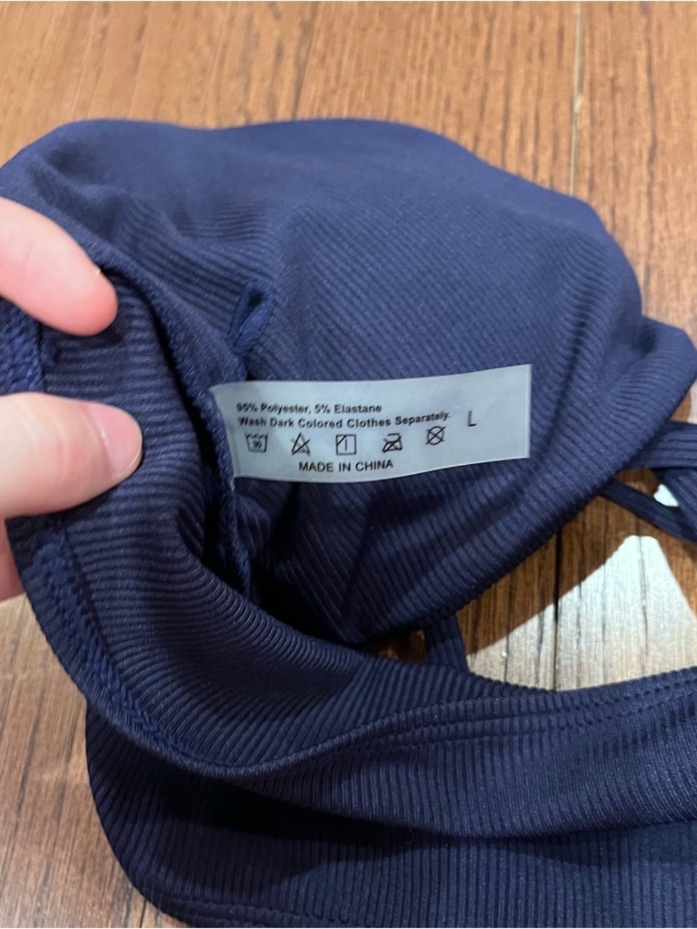 ๐Navy Bikini Topโ large - Picture 3 of 3